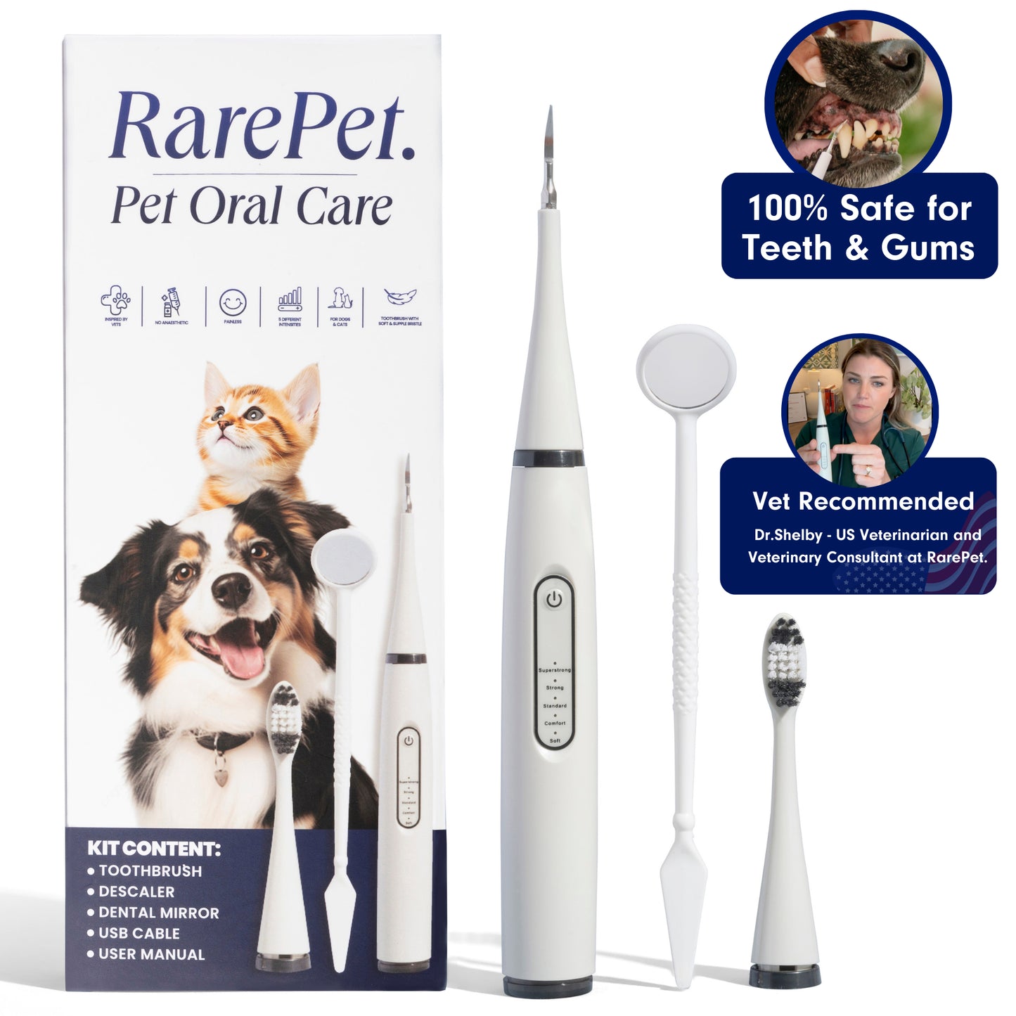 Canident Kit – Sonic plaque & tartar remover for dogs