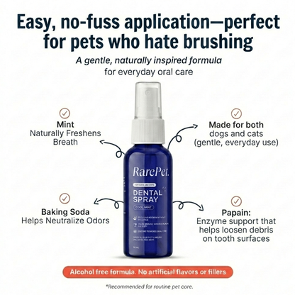 Natural Pet Dental Spray – Fresh Breath & Tartar Control